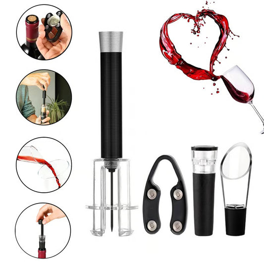 Air Pump Cork Remover Wine Bottle Opener Set